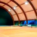 Installazione campo da tennis indoor Latisana
