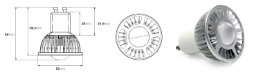 Proiezioni MR16 GU10 6W